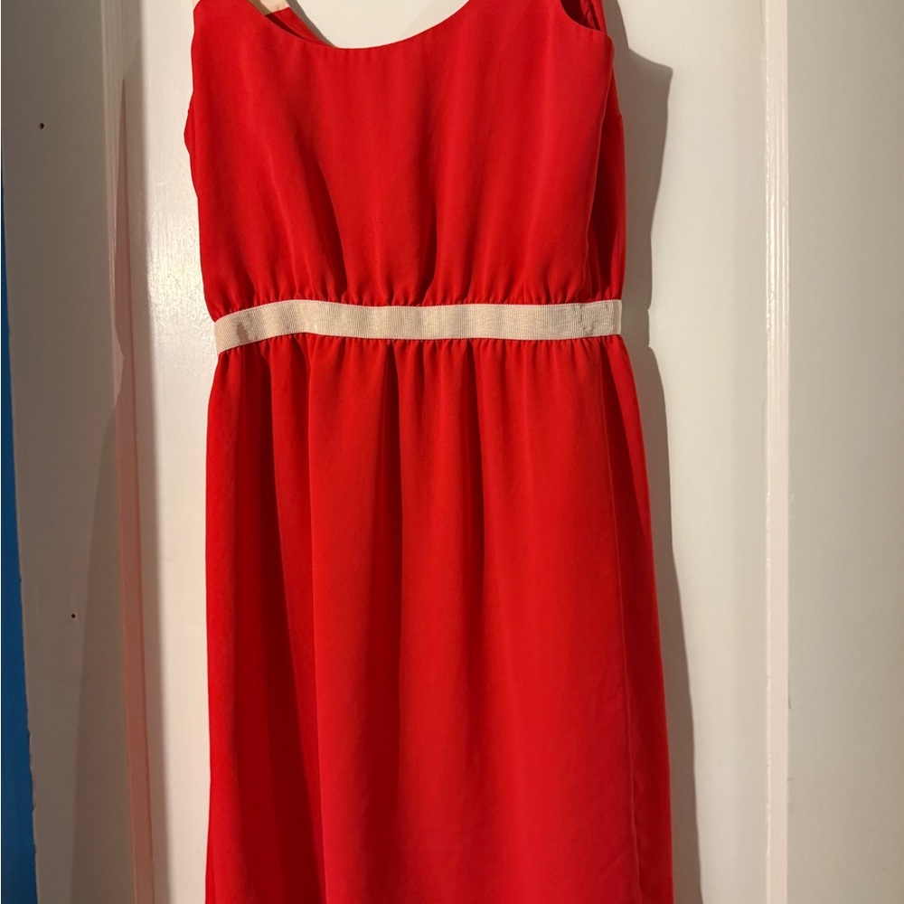 LOFT Vibrant Red Dress